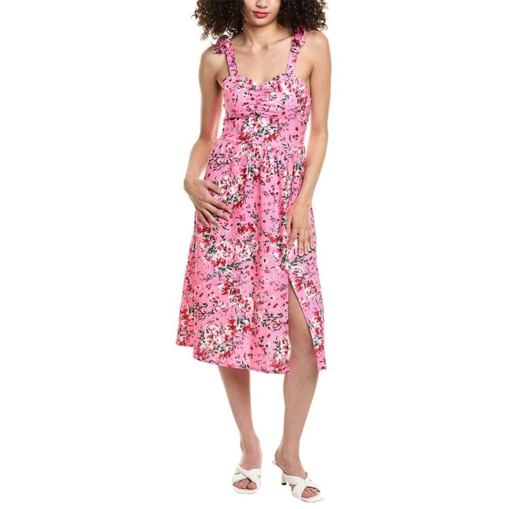 Colette Rose Womens  Tie Shoulder Midi Dress, Pink